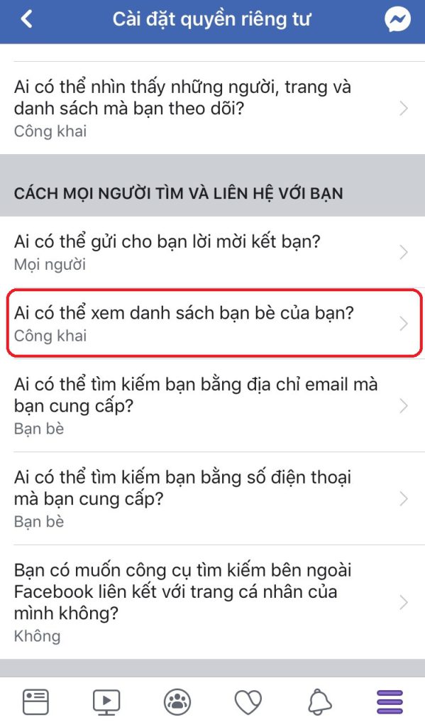 4 cach khong cong khai danh sach ban be tren facebook