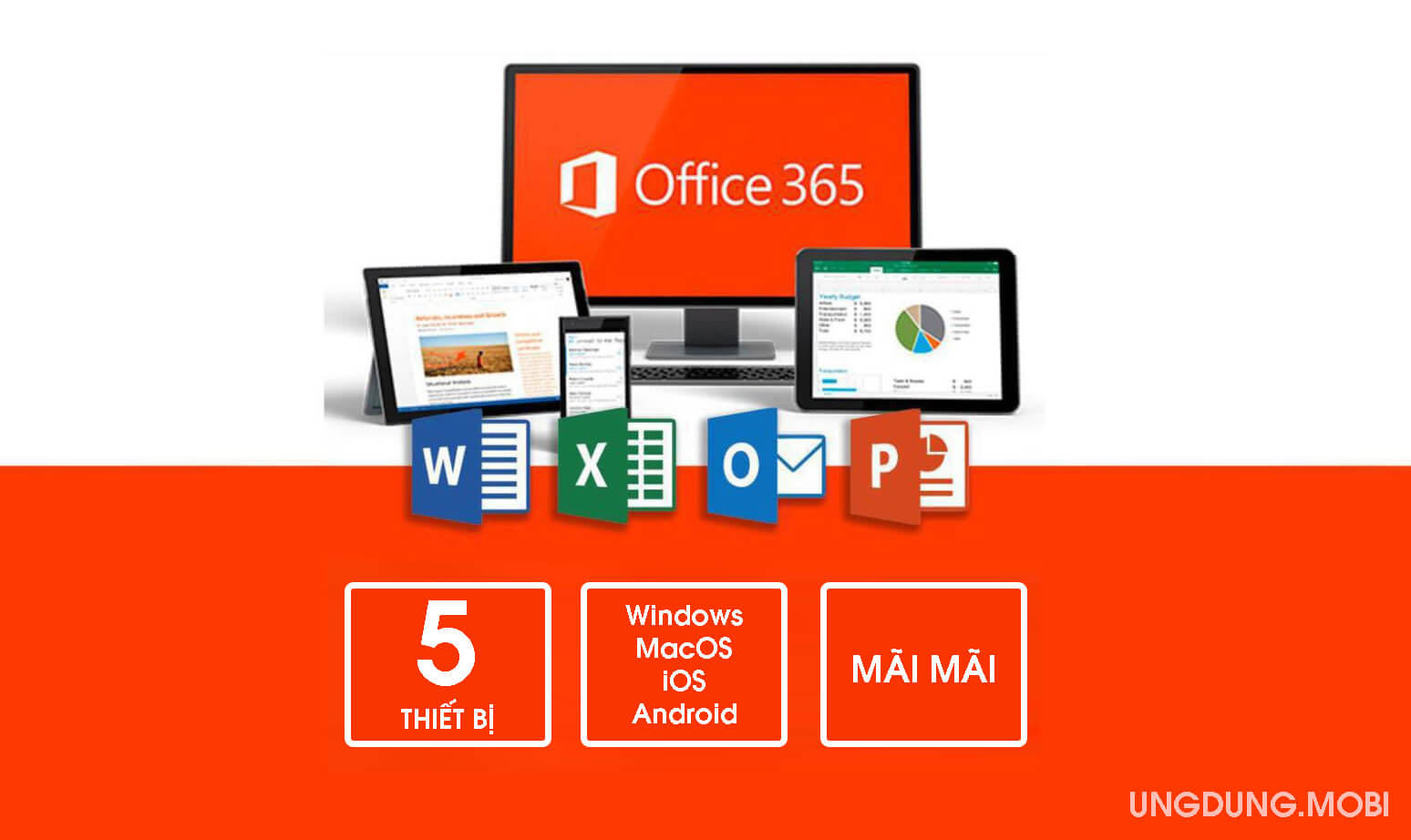 Bán tài khoản Office 365 giá rẻ cho iPhone, iPad, Windows, Macbook