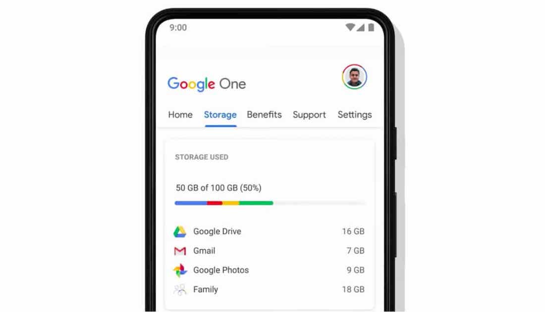 Google One tren iPhone