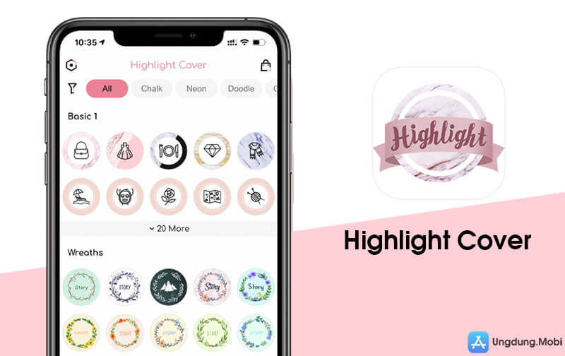 Tải Highlight Cover mở full  Tạo ảnh nỗi bật cho Story Insta Facebook