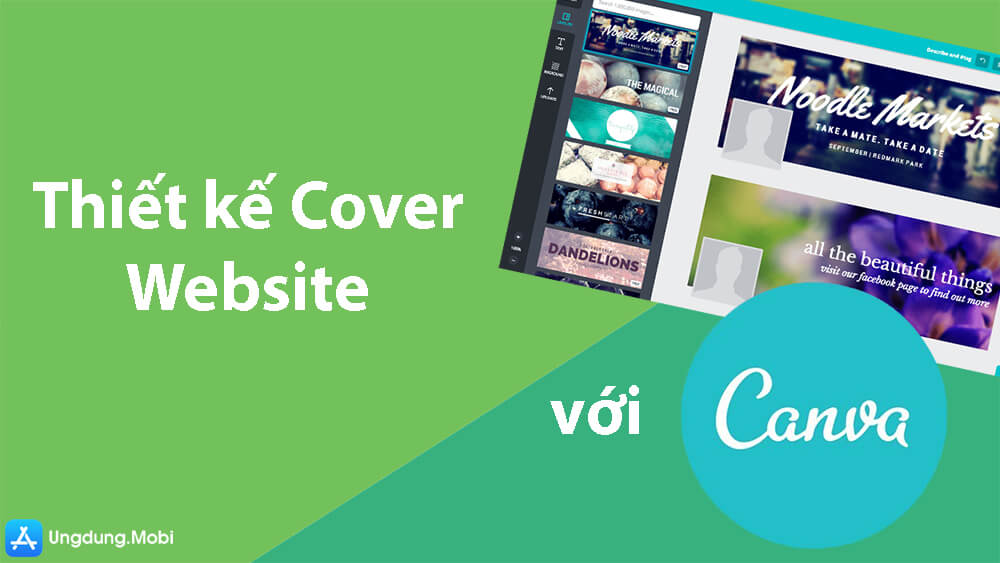 thiet ke cover website voi canva