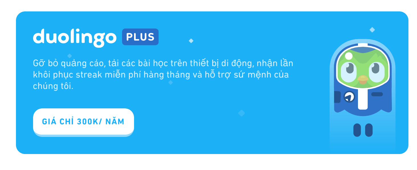 tai khoan Duolingo Plus gia re