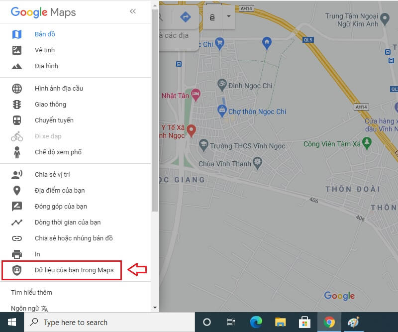 cai dat du lieu trong google map