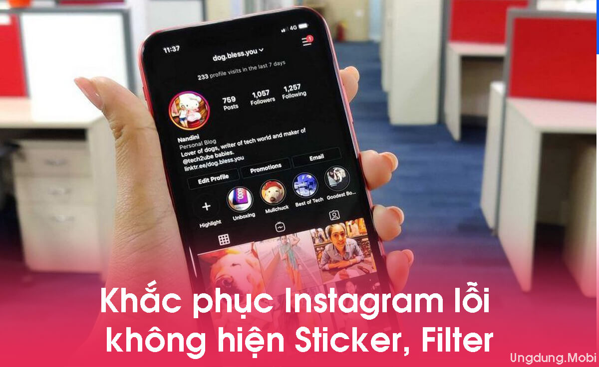 instagram loi khong hien filter sticker