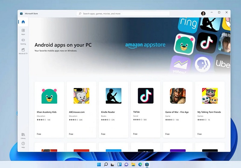 app android tren windows 11